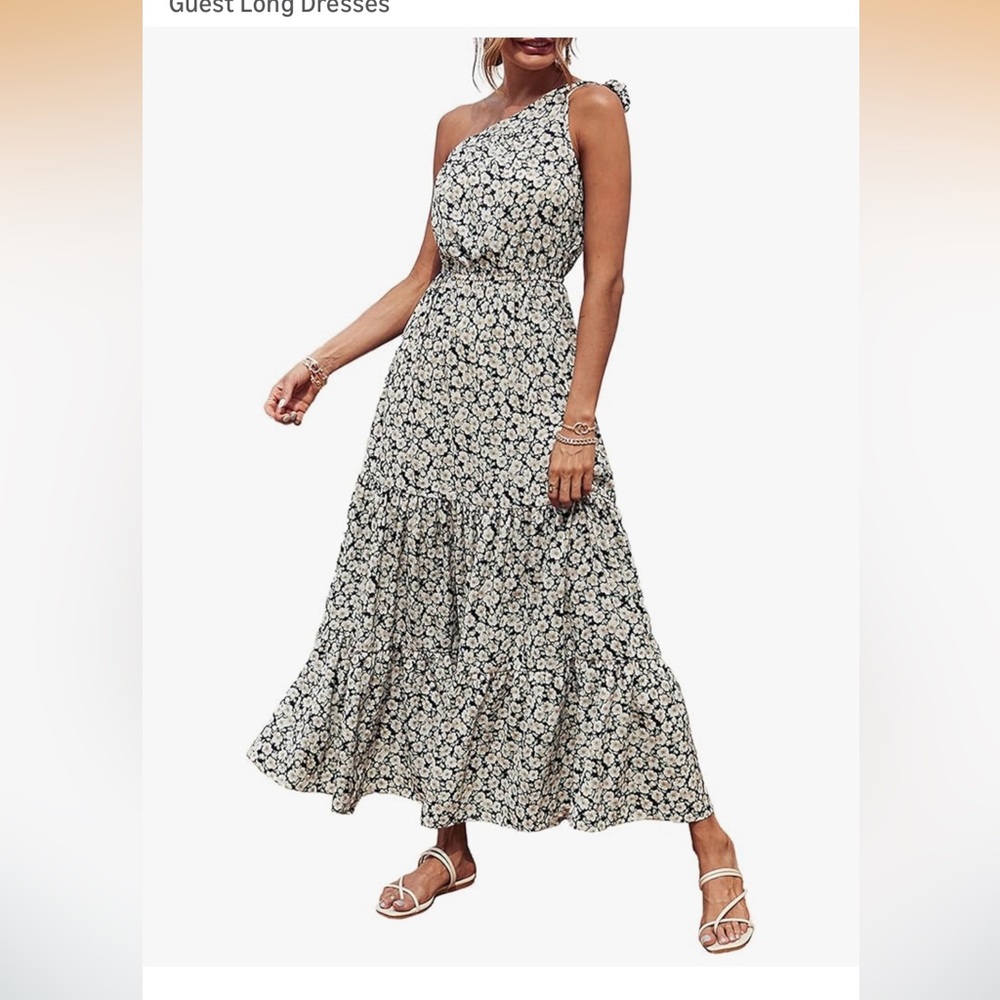 Floral One Shoulder Dress
